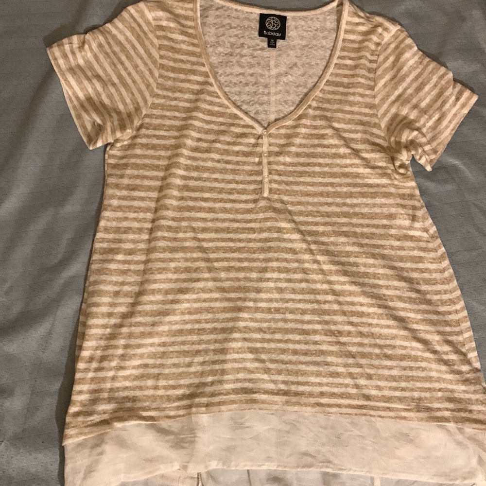 BOBEAU STRIPED TOP